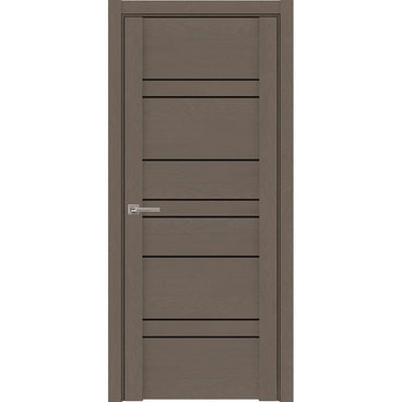 Межкомнатная дверь UniLine Soft touch 30032 софт тортора с чёрным стеклом