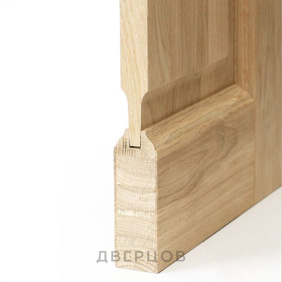 Межкомнатная дверь массив дуба без сучка Дверцов Соларино глухая