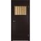 Межкомнатная дверь шпон fine line Гладкая венге глухая
