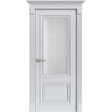 Межкомнатная дверь экошпон 81002 манхеттен остёкленная