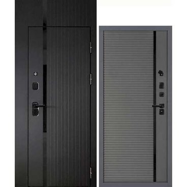 Входная дверь с фальшфрамугой Сити-1Ф панель фрезерованная