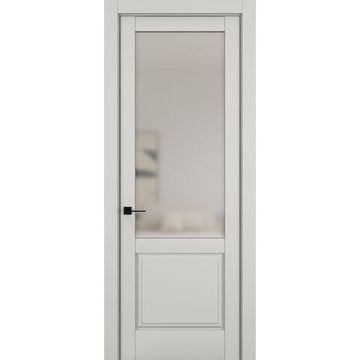 Межкомнатная дверь керамик NC 10 слоновая кость остеклённая