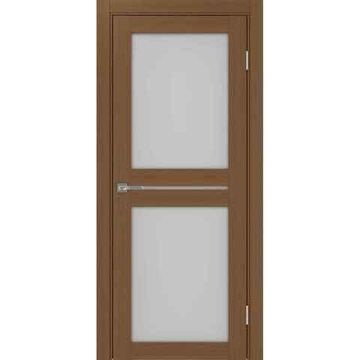 Межкомнатная дверь экошпон Турин 520.222 орех остеклённая