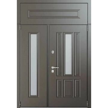 Входная двустворчатая дверь Snegir HOME PP ЛКП Бруно SNG-1 ЛКП Бруно SNG-1 с надставкой