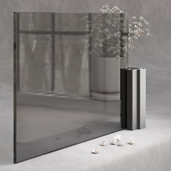 Межкомнатная алюминиевая дверь Loft-S 6 стекло прозрачное бесцветное