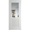 Межкомнатная дверь 2.2.2PM крем вайт остеклённая