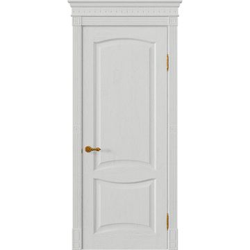 Межкомнатная дверь массив дуба Viporte Классика 2 бьянко глухая