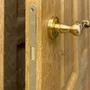 Фото межкомнатной двери массив дуба с сучком Дверцов Авиано глухая тон 17 в деталях №3