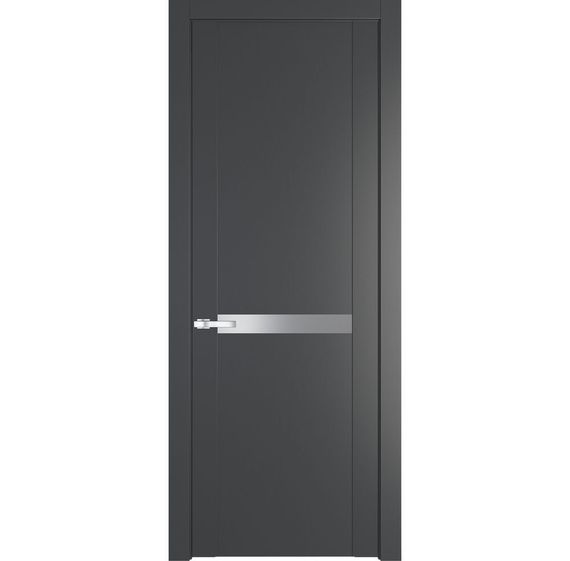 Межкомнатная дверь 1.4P графит остеклённая