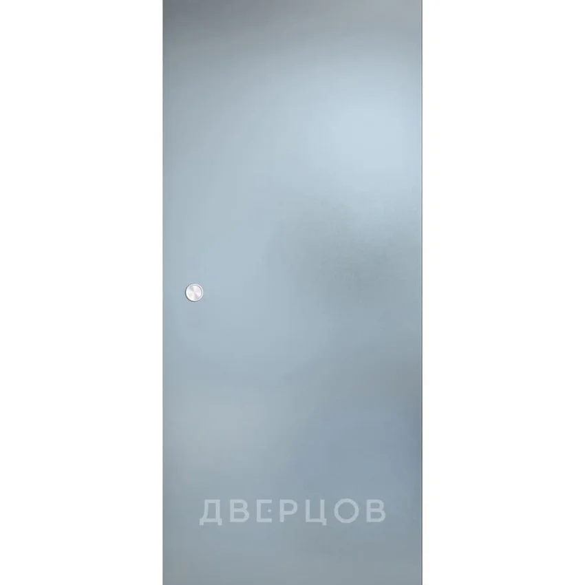 Фотография стеклянной двери купе лайт белое сатинато