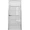 Фото глянцевой двери Вена цвет белый глянец со стеклом