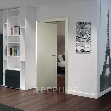 Поворотная дверь 1PA перламутр белый