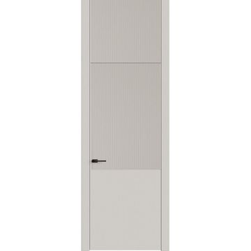 Межкомнатная дверь с фальшфрамугой эмаль Ofram Линнея 7 латте