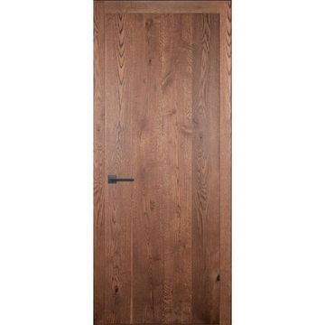 Межкомнатная дверь массив дуба Легно 1 дуб морёный глухая