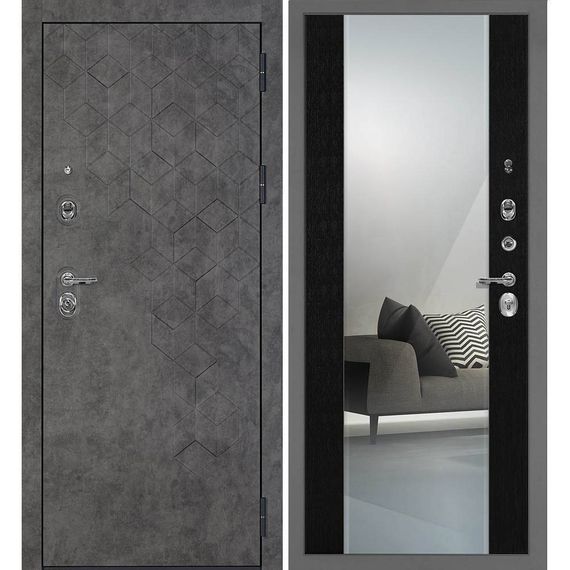 Входная дверь Тетра-126 панель венге зеркало