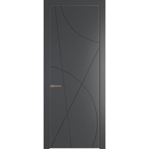 Межкомнатная дверь 4PA графит глухая