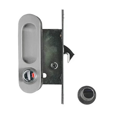 Ручка Archie для двери купе с фиксатором белый никель