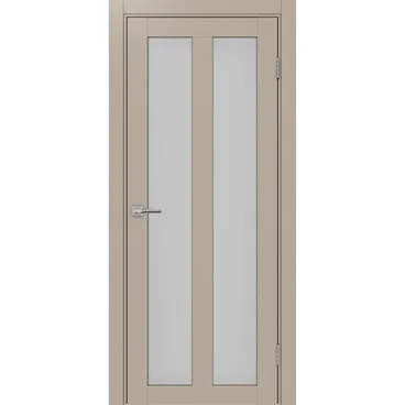 Межкомнатная дверь экошпон Турин 521.22 мокко остеклённая