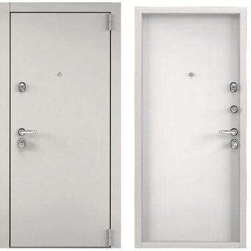 Входная дверь Super Omega 100 колоре бьянко без рисунка КТ белый