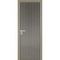 Межкомнатная алюминиевая дверь 11AG никель матовый остеклённая