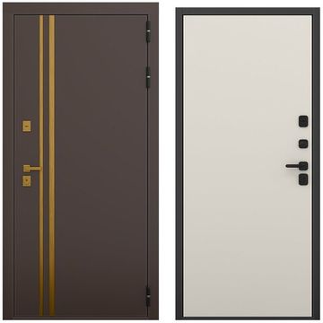 Входная дверь Баухаус амаретто силк панель гладкая