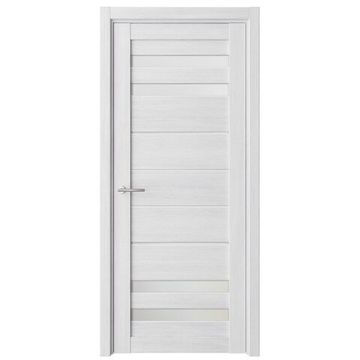 Межкомнатная дверь Пекин экошпон кедр снежный со стеклом