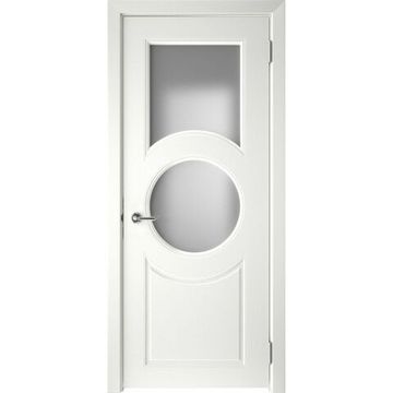Межкомнатная дверь эмаль Блэйд-8 белая со стеклом