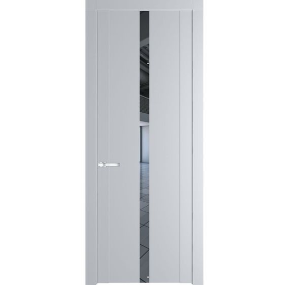 Межкомнатная дверь 1.8P лайт грей остеклённая