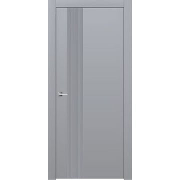 Межкомнатная дверь эмаль Ofram Линнея 4 серая глухая