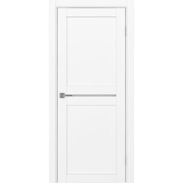 Межкомнатная дверь экошпон Турин 520.121 белый снежный остеклённая
