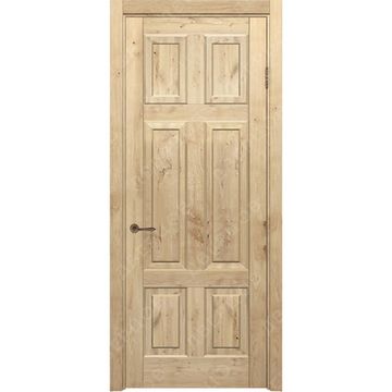 Межкомнатная дверь массив дуба с сучком Дверцов Граттери глухая