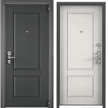 Входная стальная дверь Torex Ultimatum Next NC-1 графит NC-1 милк матовый