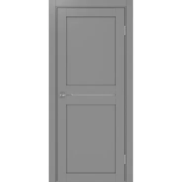 Межкомнатная дверь экошпон Турин 520.121 серый остеклённая