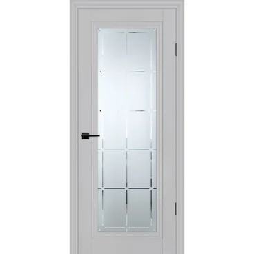 Межкомнатная дверь экошпон Profilo Porte PSC-35 агат остеклённая