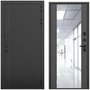 Входная дверь Смарт чёрный силк панель зеркало Maxi антрацит