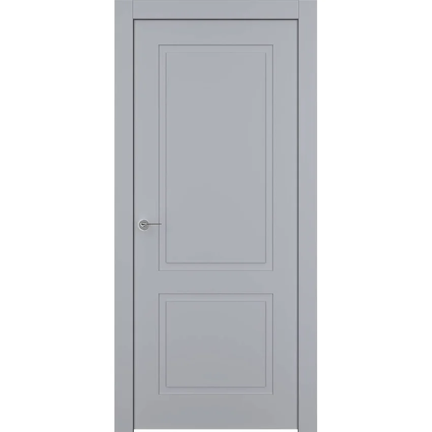 Межкомнатная дверь эмаль Ofram Классика 2 RAL 7047 глухая
