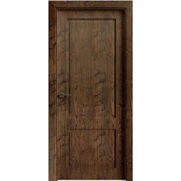 Межкомнатная дверь экошпон Сицилия 90001 орех шоколадный глухая