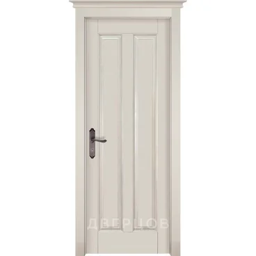 Межкомнатная дверь массив ольхи ОКА Сорренто эмаль слоновая кость глухая