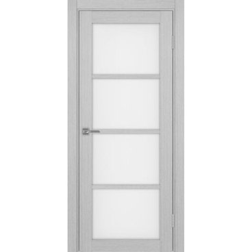 Межкомнатная дверь экошпон Турин 540.2222 серый дуб остеклённая