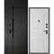 Входная дверь с фальшфрамугой Сити-1Ф панель фрезерованная PR-150 сандал белый