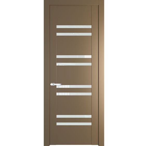 Межкомнатная дверь 1.6P перламутр золото остеклённая