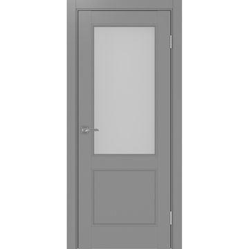 Межкомнатная дверь экошпон Турин Neo 502.21 серый со стеклом