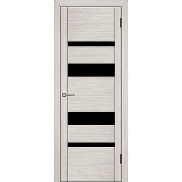 Межкомнатная дверь экошпон Uberture Uniline 30013 капучино велюр остеклённая