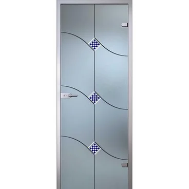 Межкомнатная стеклянная дверь АКМА Патриция стекло бесцветное матовое
