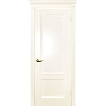 Межкомнатная дверь эмаль Текона Смальта 07 слоновая кость RAL 1013 глухая