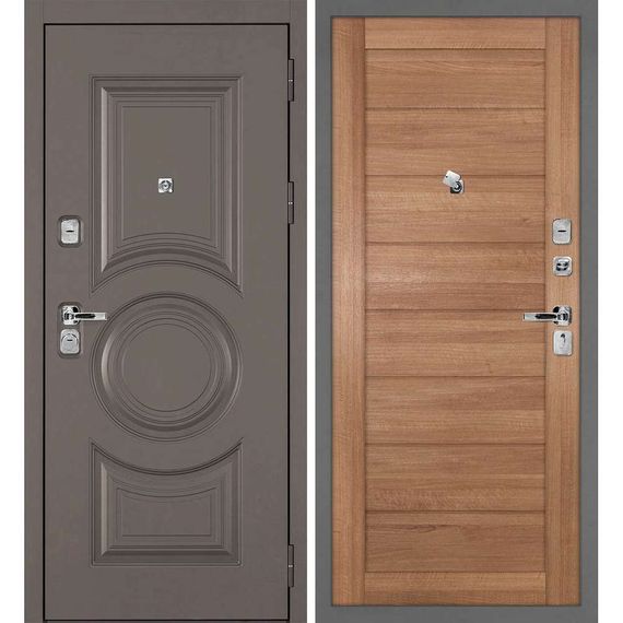 Входная дверь Плаза-177 панель сборная миндаль