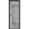 Алюминиевая межкомнатная дверь 5AХ серая ночь остеклённая