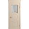 Межкомнатная дверь массив бука Viporte Лацио Амбиенте ваниль остекление 1