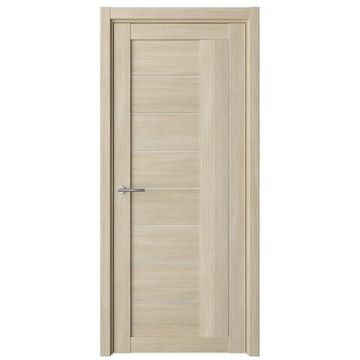 Межкомнатная дверь Марсель эко-шпон лиственница мокко со стеклом