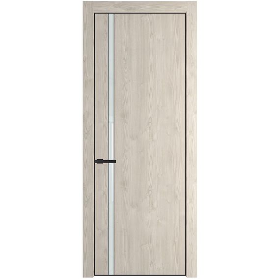 Межкомнатная дверь 21NA каштан светлый остеклённая